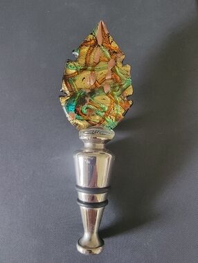 Murano Glass Wine Stopper                 Made In Italy